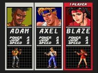 Streets of Rage, capture d'écran